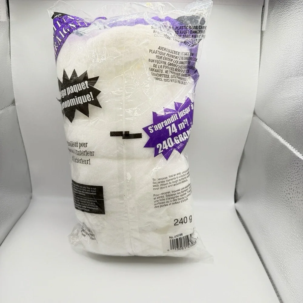 Amscan‎ Mega Value Pack Halloween Spider Webs 8.4 Ounces Stretches To 800 Sq Ft
